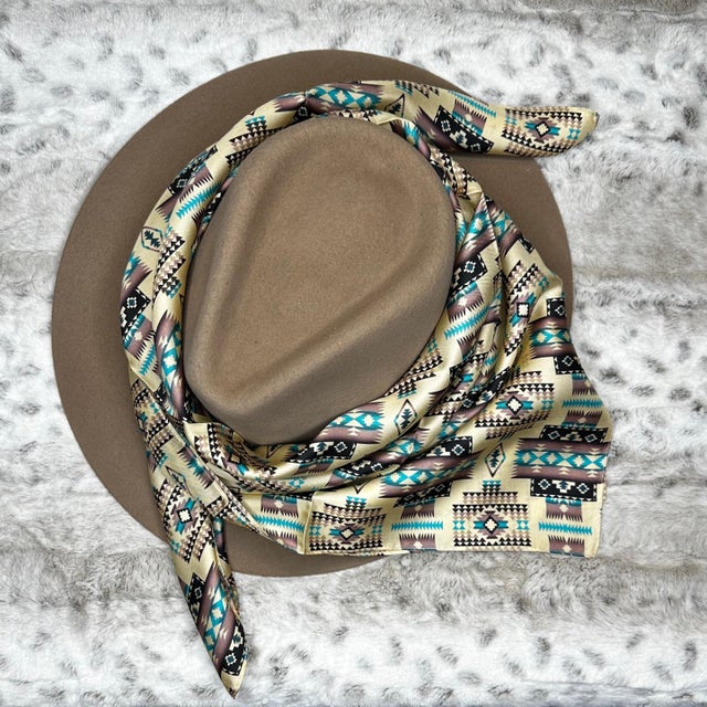 Rita ” Western Teardrop Scarf Slide ( Turquoise/ White ) ( WILD RAG NOT  INCLUDED ) – Ale Accessories